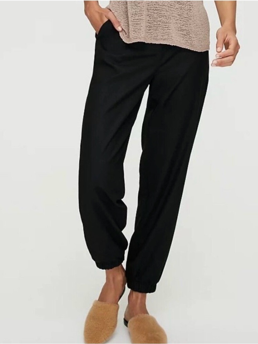Babton Atelier Black Jogger Pants trousers